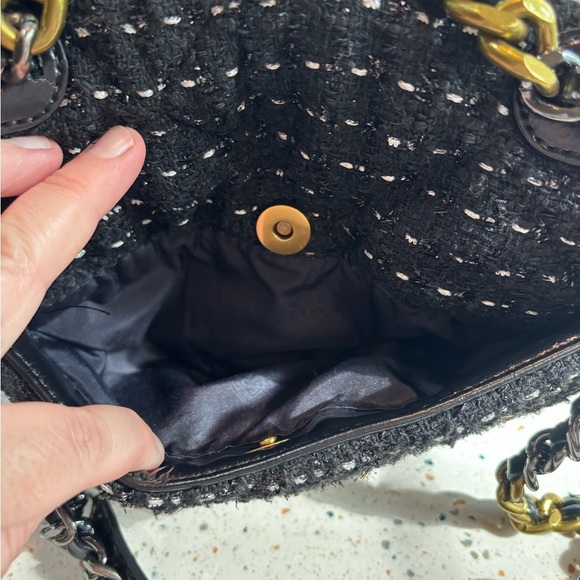 Steve Madden BTerra-T Quilted Fabric Chain Handbag‎ with Padlock Closure - Picture 16 of 16